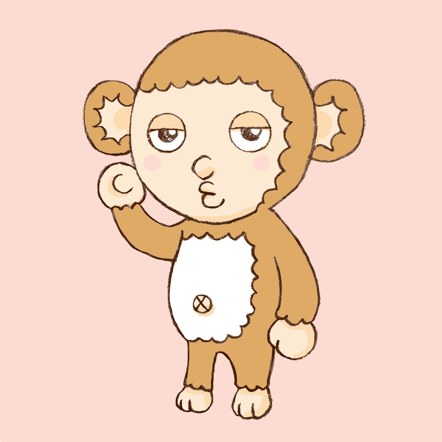 猿のイラスト（さるっち）